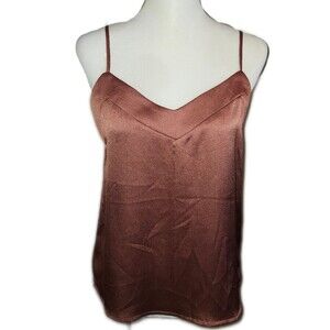 Wishlist Apparel Dusty Mauve V-neck Camisole Tank Top, S
